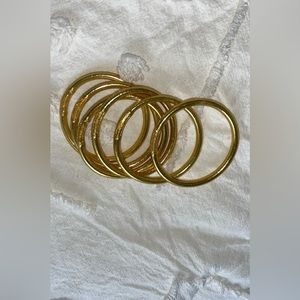Gold filled bangles - all weather